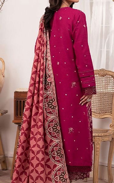 Roheenaz Crimson Khaddar Suit | Pakistani Winter Dresses in USA- Image 2