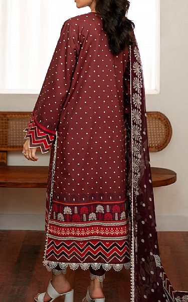 Roheenaz Red/Maroon Cambric Suit | Pakistani Winter Dresses in USA- Image 2