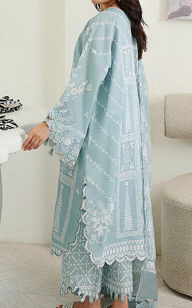 Roheenaz Light Turquoise Lawn Suit | Pakistani Lawn Dress in USA- Image 2