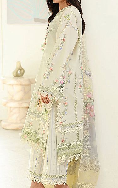 Roheenaz Ivory Lawn Suit | Pakistani Lawn Dress in USA- Image 2