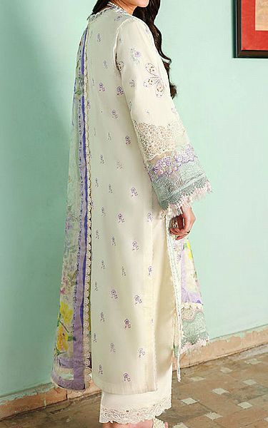Roheenaz Off White Lawn Suit | Pakistani Lawn Dress in USA- Image 2
