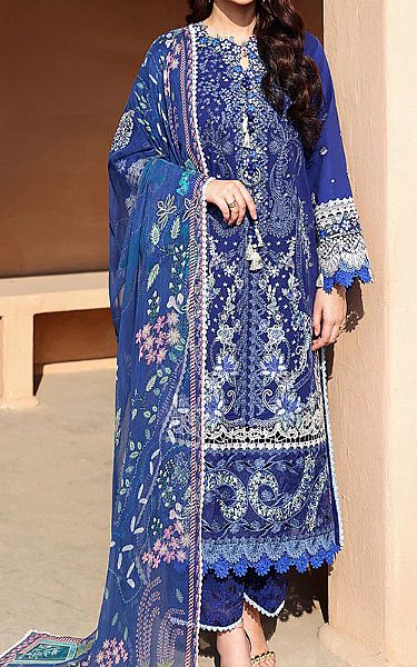 Roheenaz Blue Lawn Suit | Pakistani Lawn Dress in USA- Image 1