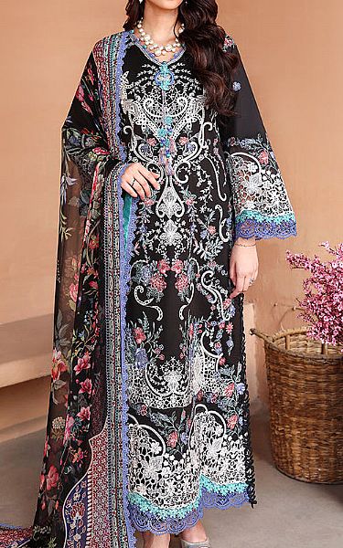 Roheenaz Black Lawn Suit | Pakistani Lawn Dress in USA- Image 1