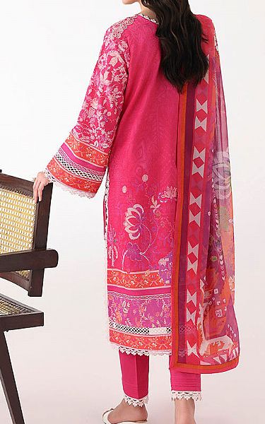 Roheenaz Hot Pink Lawn Suit | Pakistani Lawn Dress in USA- Image 2