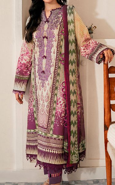 Roheenaz Multicolor Cambric Suit | Pakistani Winter Dresses in USA- Image 1