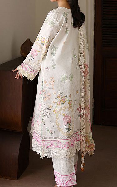 Roheenaz Off-white Lawn Suit | Pakistani Lawn Dress in USA- Image 2