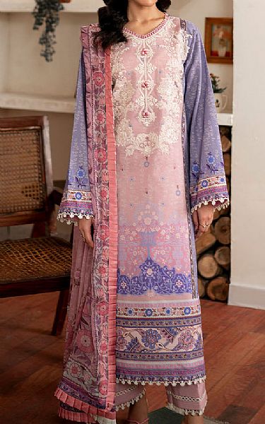 Roheenaz Oriental Pink Cambric Suit | Pakistani Winter Dresses in USA- Image 1