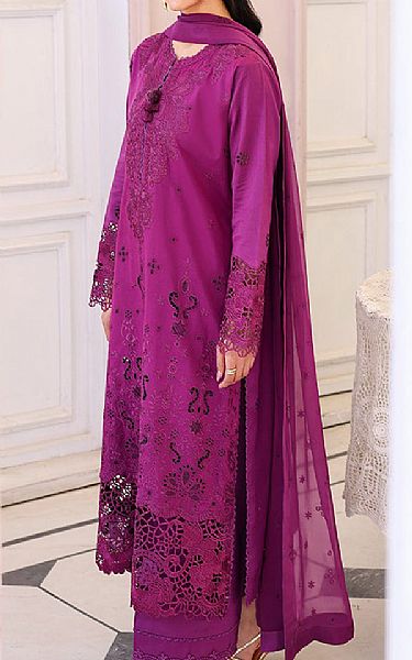 Roheenaz Magenta Lawn Suit | Pakistani Lawn Dress in USA- Image 2