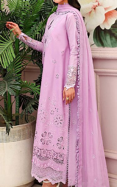 Roheenaz Lilac Pink Lawn Suit | Pakistani Lawn Dress in USA- Image 2