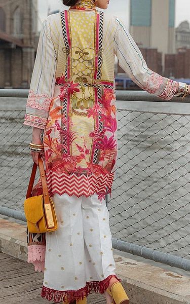 Rungrez Off-white Lawn Suit | Pakistani Dresses in USA- Image 2