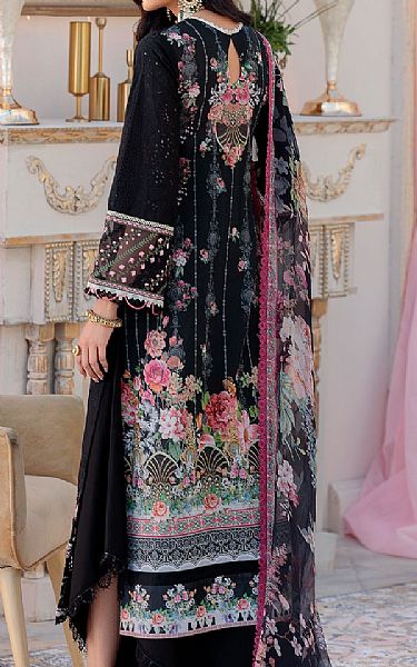 Saadia Asad Black Lawn Suit | Pakistani Dresses in USA- Image 2
