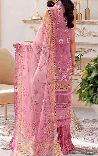 Saadia Asad Baby Pink/Tea Rose Lawn Suit | Pakistani Dresses in USA- Image 2