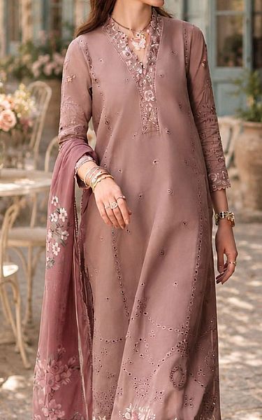 Saadia Asad Tea Pink Lawn Suit | Pakistani Lawn Dress in USA- Image 2
