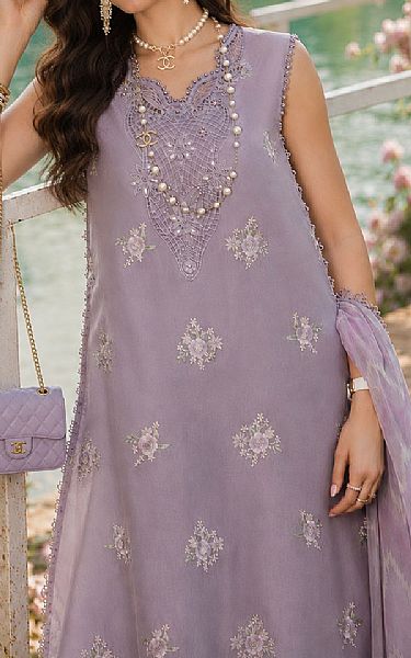 Saadia Asad Lavender Lawn Suit | Pakistani Lawn Dress in USA- Image 2