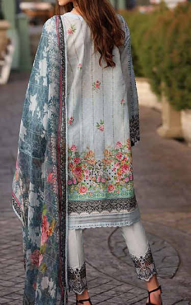 Saadia Asad Baby Blue Lawn Suit | Pakistani Lawn Suits- Image 2