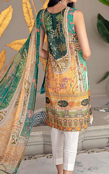 Saadia Asad Sea Green Lawn Suit (2 Pcs) | Pakistani Dresses in USA- Image 2