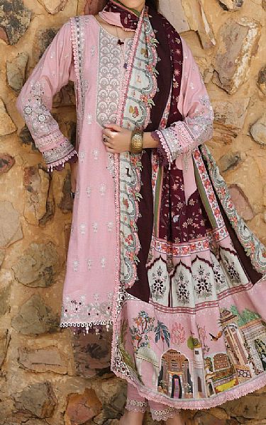 Saadia Asad Blossom Karandi Suit | Pakistani Winter Dresses- Image 1