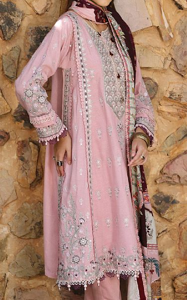 Saadia Asad Blossom Karandi Suit | Pakistani Winter Dresses- Image 2