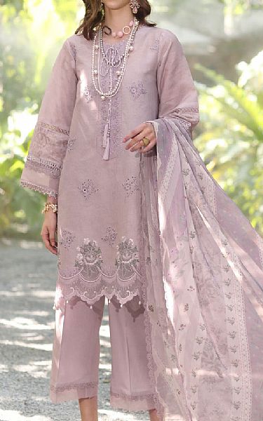 Saadia Asad Lilac Lawn Suit | Pakistani Lawn Dress in USA- Image 1
