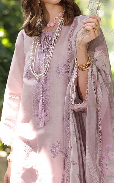 Saadia Asad Lilac Lawn Suit | Pakistani Lawn Dress in USA- Image 2