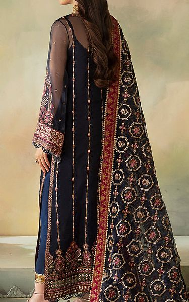 Saad Shaikh Ebony Clay Organza Suit | Pakistani Embroidered Chiffon Dresses USA- Image 2
