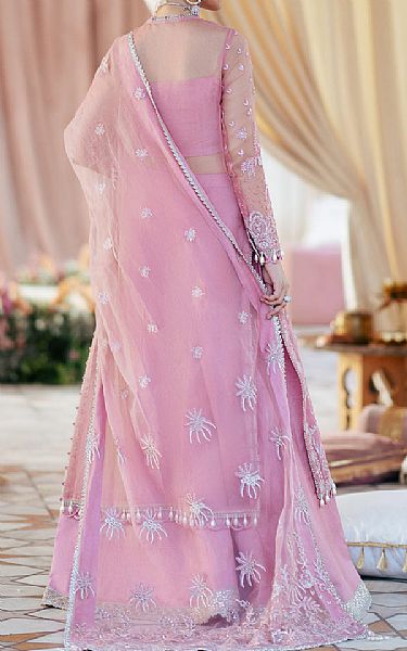 Saad Shaikh Lilac Organza Suit | Pakistani Embroidered Chiffon Dresses USA- Image 2