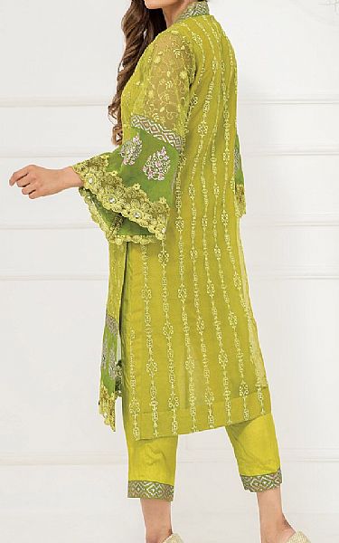 Sadia Aamir Chartreuse | Pakistani Pret Wear Clothing by Sadia Aamir- Image 2