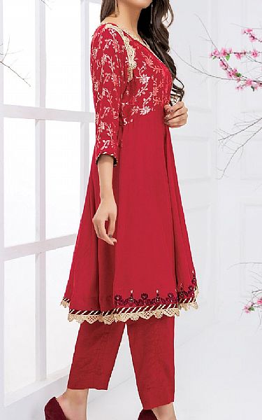 Sadia Aamir Crimson Gold | Pakistani Pret Wear Clothing by Sadia Aamir- Image 2