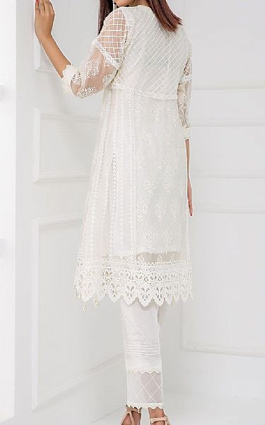Sadia Aamir White Aura | Pakistani Pret Wear Clothing by Sadia Aamir- Image 2