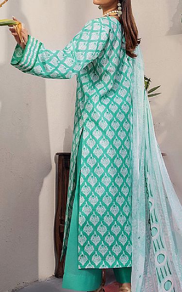 Safwa Sea Green Lawn Suit | Pakistani Lawn Dress in USA- Image 2
