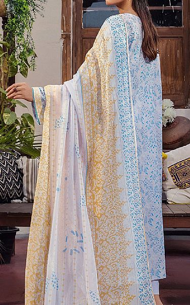 Safwa Lavender/Blue Lawn Suit | Pakistani Lawn Dress in USA- Image 2