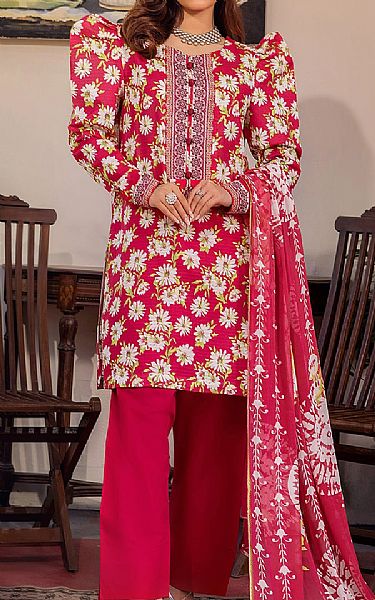 Safwa Cardinal Lawn Suit | Pakistani Lawn Dress in USA- Image 1