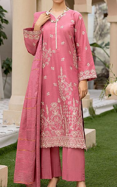 Safwa Pink Lawn Suit | Pakistani Lawn Suits- Image 1