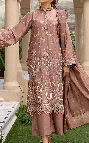 Safwa Brandy Rose Lawn Suit | Pakistani Lawn Suits- Image 1