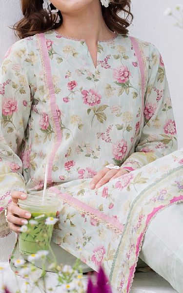 Safwa Sea Mist Lawn Suit (2 pcs) | Pakistani Lawn Dress in USA- Image 2