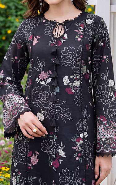 Safwa Black Lawn Suit (2 pcs) | Pakistani Lawn Dress in USA- Image 2