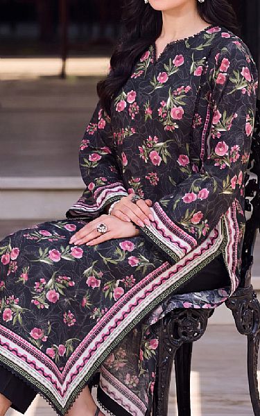 Safwa Black Lawn Suit (2 pcs) | Pakistani Lawn Dress in USA- Image 2