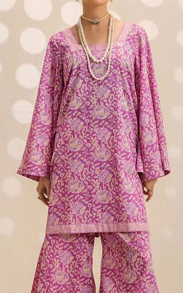 Safwa Tea Pink Lawn Suit (2 pcs) | Pakistani Lawn Dress in USA- Image 2