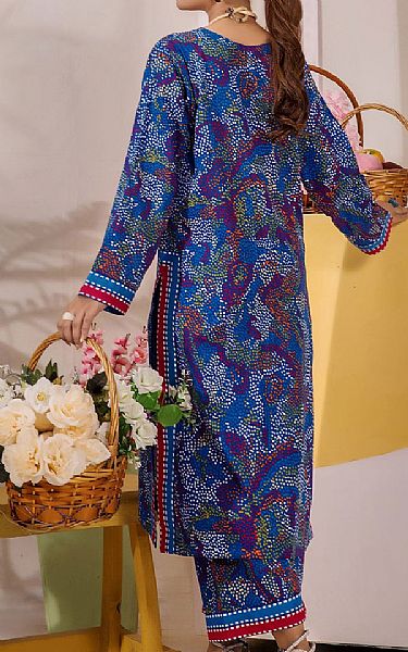 Safwa Blue Lawn Suit (2 pcs) | Pakistani Lawn Dress in USA- Image 2