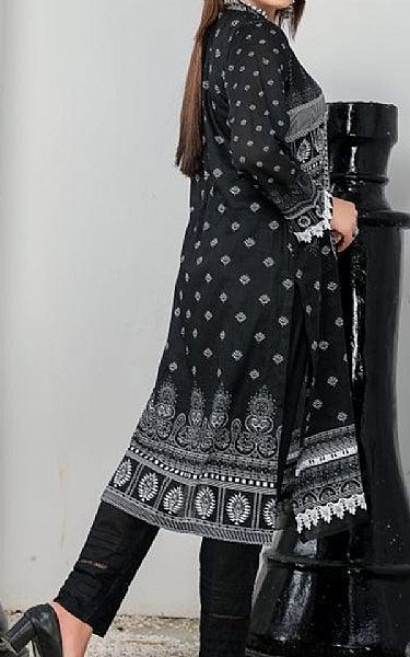 Safwa Black Lawn Kurti | Pakistani Lawn Dress in USA- Image 2