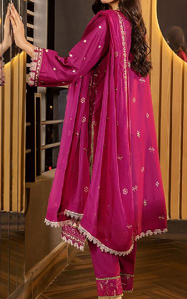 Safwa Magenta Lawn Suit | Pakistani Lawn Dress in USA- Image 2