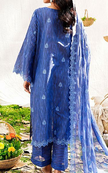 Safwa Blue Lawn Suit | Pakistani Lawn Dress in USA- Image 2
