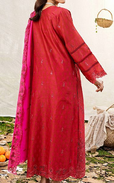 Safwa Cornell Red Lawn Suit | Pakistani Lawn Suits- Image 2