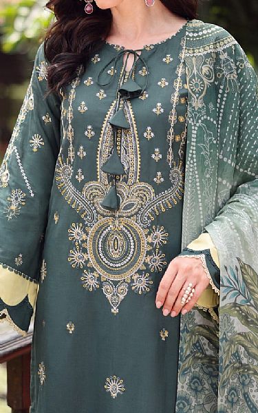 Safwa Mineral Green Lawn Suit | Pakistani Lawn Dress in USA- Image 2