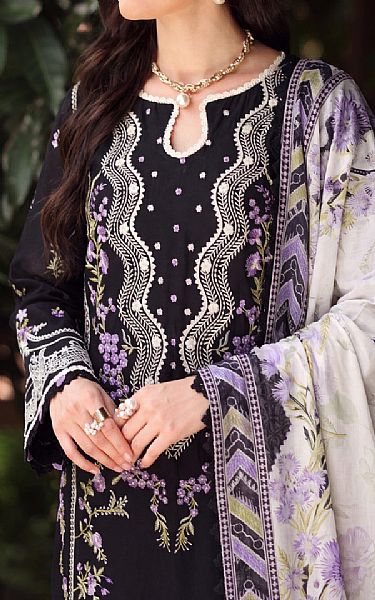 Safwa Black Lawn Suit | Pakistani Lawn Dress in USA- Image 2