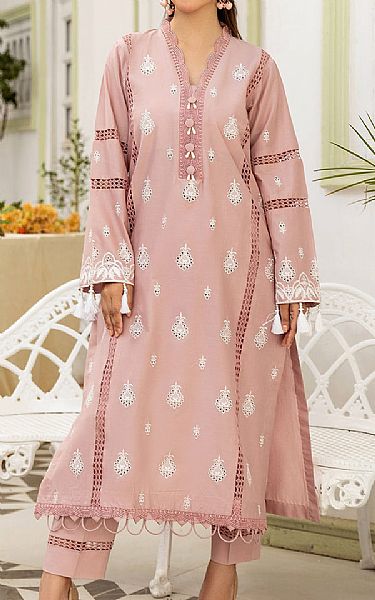 Safwa Pink Lawn Suit (2 pcs) | Pakistani Lawn Suits- Image 1