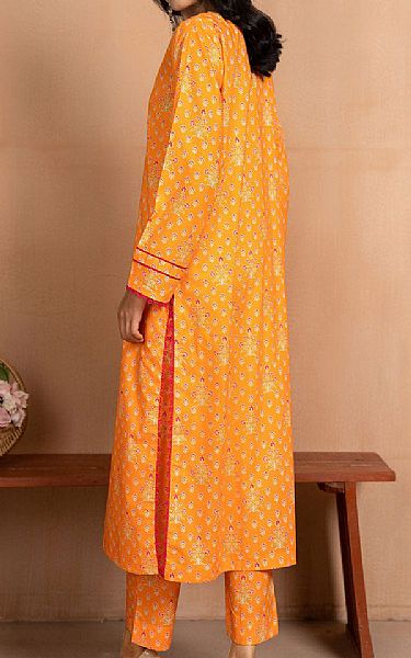 Safwa Orange Lawn Suit (2 pcs) | Pakistani Lawn Suits- Image 2