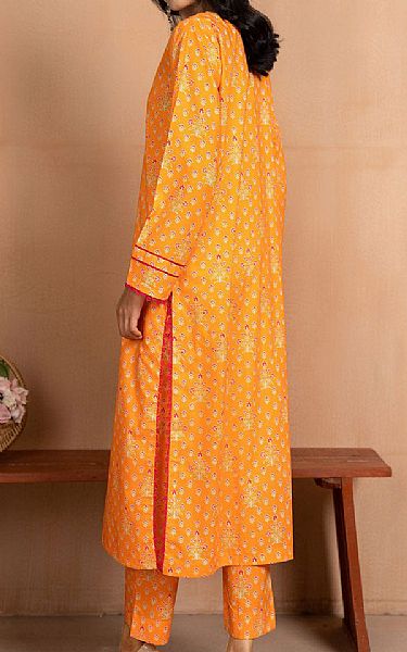 Safwa Orange Lawn Suit (2 pcs) | Pakistani Lawn Dress in USA- Image 2