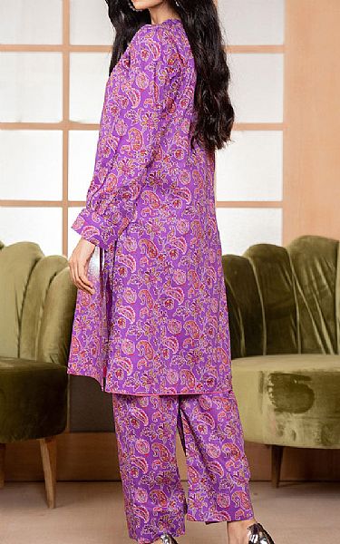 Safwa Violet Lawn Suit (2 pcs) | Pakistani Lawn Suits- Image 2