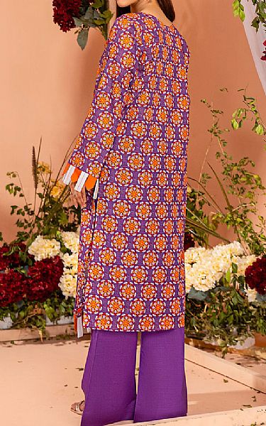 Safwa Plum Purple Lawn Suit (2 pcs) | Pakistani Lawn Suits- Image 2